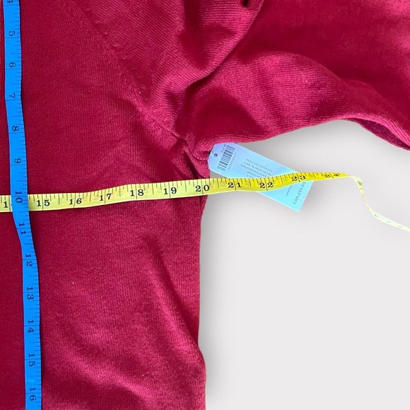 Chico's Women Luxe Tie Neck Detail‎ Pullover Sweater Spiced Red Size 2 Large NWT - Picture 7 of 14